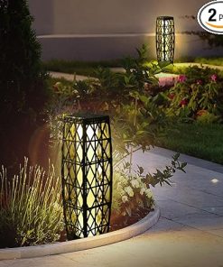 Solar Powered Outdoor Floor Lamps for Patio Lawn Garden Lighting