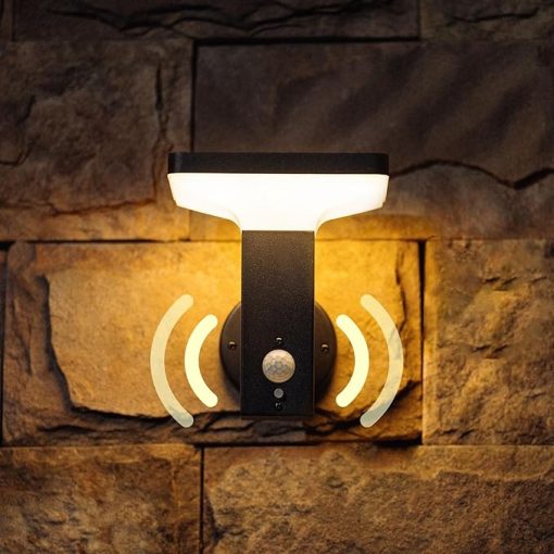 Yoolax Motion Activated Solar Porch Light Outdoor Wall Sconce 1 Pack