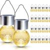 Solar Post Lights for Fence Deck Patio Garden Outdoor LED Lighting 4 Pack 3