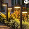 12 Pack Solar Fence Lights Warm White Waterproof Outdoor LEDs 4
