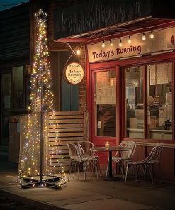 Yescom 12ft Giant LED Cone Tree Christmas Light with Star Outdoor Decor 2
