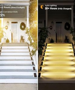 12 Pack Solar Step Lights Outdoor Waterproof IP67 for Garden Patio 2
