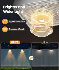Bridika Solar Fence Lights 12 Pack Waterproof LED Lights for Outdoors 2
