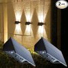Classy Caps Solar Deck and Wall Lights Black High-Performance LED 3