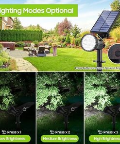 Bosceos 6-Pack Solar Spotlights with 30 LEDs for Outdoor Lighting 2