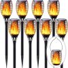 Solar Fence Lights Outdoor 6 Pack RGB Color Changing Waterproof LED 4