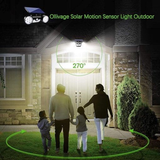 30 LED Solar Security Lights with Motion Sensor for Outdoor Use - Image 2