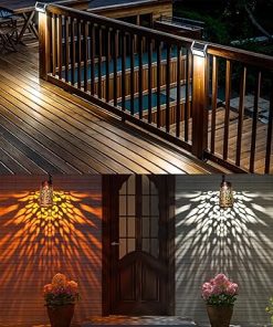 JSOT Solar Lights for Fences and Gardens, Outdoor Lanterns and Lamps