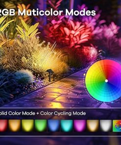 Color Changing Solar Spot Lights for Yard and Garden Decorations 2
