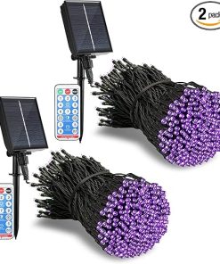 Halloween Solar String Lights 300 LED 105FT 2 Pack Waterproof Outdoor