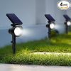 InnoGear Solar Spotlights 2-in-1 Waterproof LED Outdoor Lights Pack of 4