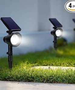 InnoGear Solar Spotlights 2-in-1 Waterproof LED Outdoor Lights Pack of 4