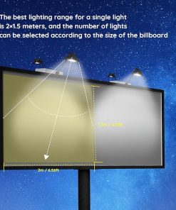 Solar Powered Billboard Light with 120 LED IP65 Waterproof Outdoor Use 2