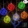Motion Sensor LED Solar Lights Outdoor with 3 Adjustable Heads Pack of 2 4
