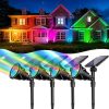 4 Pack Solar Pathway Lights Outdoor Metal Light for Garden Decor 3