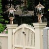 Stainless Steel Solar Path Lantern Waterproof Modern LED Column Light 4