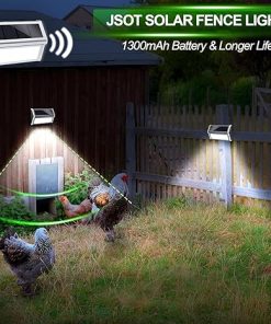 Solar Outdoor Lights Waterproof 10 Pack LED Fence Lights for Garden 2
