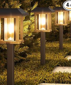 Solar Pathway Lights Outdoor 25 LM LED IP65 Waterproof Garden Lights