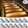 MAGGIFT 12 Pack Solar Pathway Lights for Outdoor Garden and Yard 4