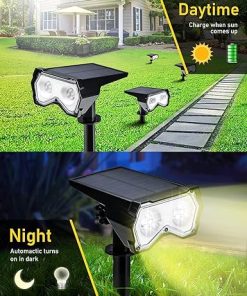 Solar Halloween Lights 8 Colors 10 Modes Outdoor Garden Spotlights 2
