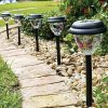 Tiffany Style Solar Stake Lights Set of 5 by BrylaneHome