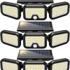 Solar Motion Sensor Flood Lights 4000LM 72FT Sensing Distance 3