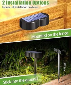 8 Pack 2-in-1 Solar Outdoor Lights with 10 Colors and 5 Modes 2
