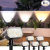 8 Pack Solar Post Cap Lights for Decks Patios Gardens Fits 4×4 Posts 3