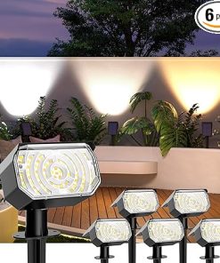 Solar Spot Lights Outdoor Waterproof IP67 60 LED 6 Lighting Modes