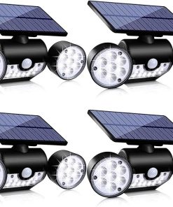 30 LED Solar Security Lights with Motion Sensor for Outdoor Use