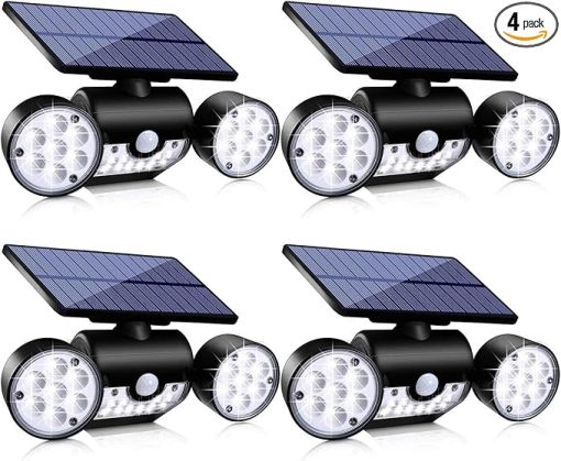 30 LED Solar Security Lights with Motion Sensor for Outdoor Use