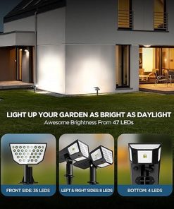 4 Pack Solar Spot Lights – Bright 300 Degree Waterproof Outdoor Lights 2