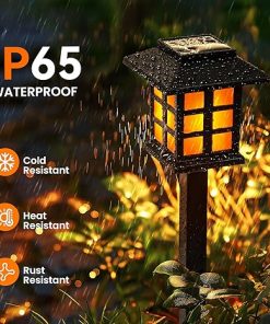 16 Pack Solar Torch Lights Outdoor Waterproof Garden Decor 2