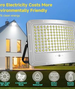 8000W Solar Flood Lights for Yard Garage Pool Pathway IP67 Waterproof 2