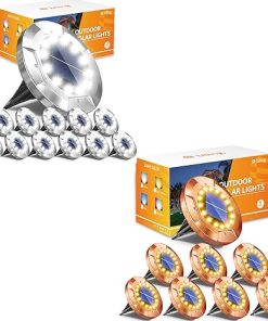 Bright Waterproof Solar Ground Lights for Pathway and Garden Use