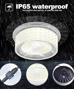 LED Solar Pendant Light with Motion Sensor for Outdoor Indoor Use 2