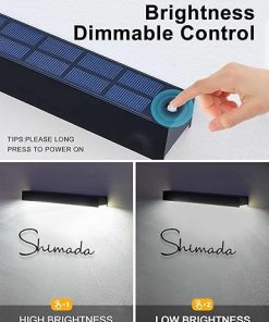 Ultra Bright Solar Sign Light Outdoor 2 Pack Waterproof LED Lighting 2