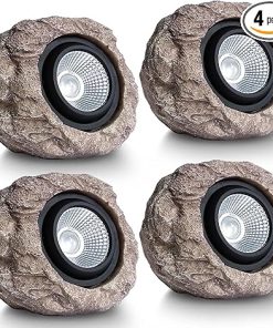 4 Pack Solar Garden Lights Super Bright Outdoor LED Pathway Lighting
