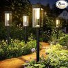 Bright Outdoor Solar Lights Waterproof 8 Pack with Fast Charging 4