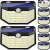 High Power 2 in 1 Warm Cold Solar Pathway Lights 8 Pack Waterproof 3