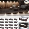 JSOT 10 Pack Solar Step Deck Lights Waterproof for Outdoor Use 4