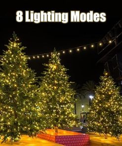 Outdoor Solar Motion Sensor Lights 138 LED 6 Pack and Fairy Lights 2
