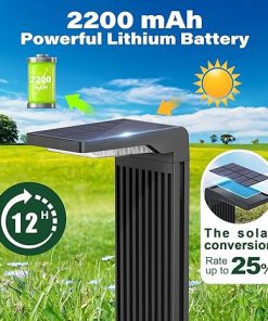 Solar Pathway Lights 4Pack Bright 60LED Waterproof Landscape Lights 2