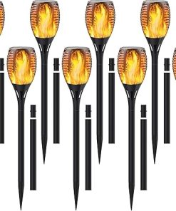 Solar Torch Lights with Extension Rod for Outdoor Garden Decoration