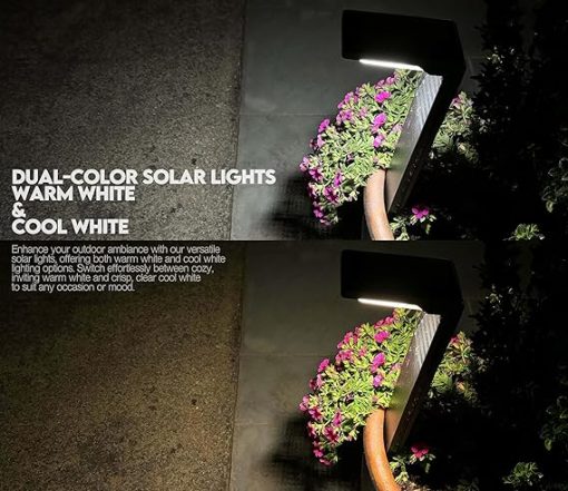 Solar Pathway Lights with Dual Modes for Garden and Walkway Decor - Image 2