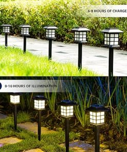 GIGALUMI Solar Outdoor Lights LED Waterproof 10 Hours Garden Lighting 2