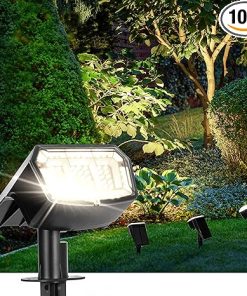 Outdoor Solar Spot Lights 63 LED Waterproof IP65 10 Pack for Gardens
