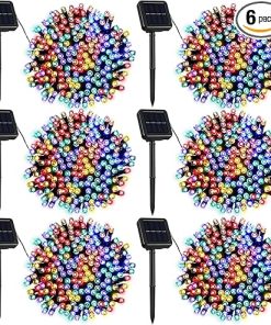 Solar Powered 200 LED Christmas String Lights 72 ft Outdoor Decor