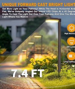 Bobcat Solar Pathway Lights 300 Lumens Warm White Daylight 4 Pack 2