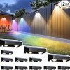2 Pack Solar Wall Lights Outdoor Waterproof Dusk to Dawn Motion Sensor 4